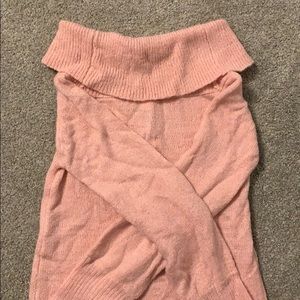 Francescas Pink Sweater with Turtleneck